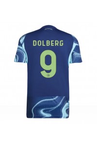 Ajax Kasper Dolberg #9 Voetbaltruitje Uit tenue 2025-26 Korte Mouw